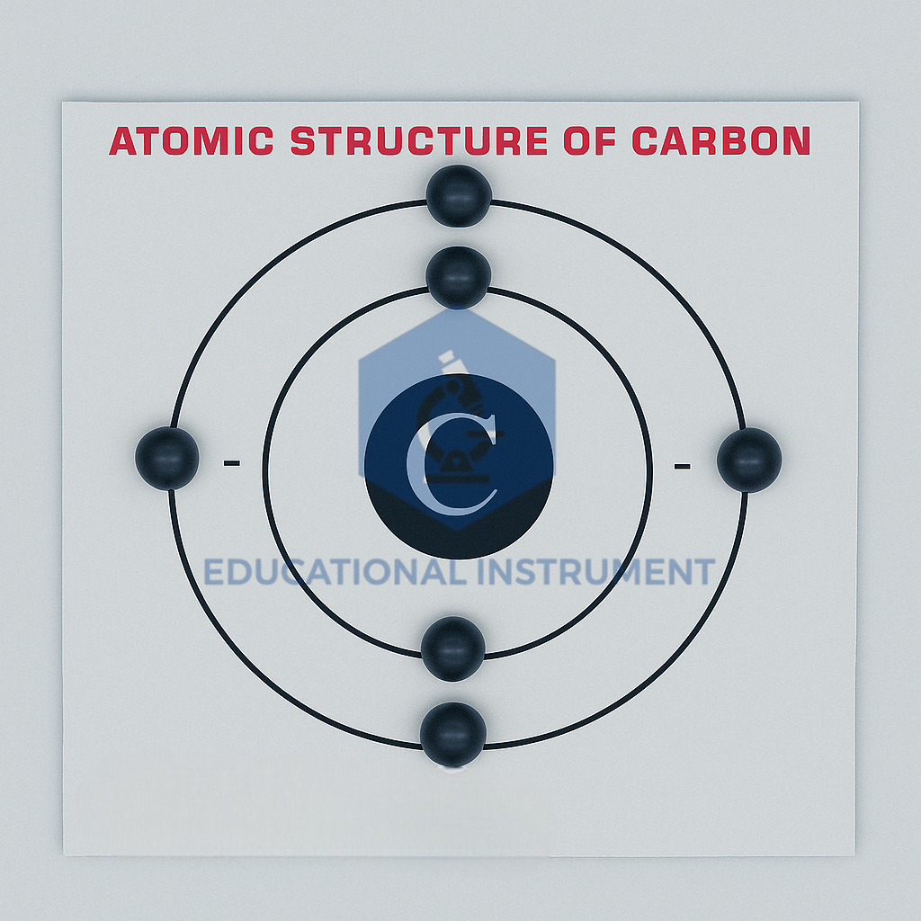 Atomic Structure of Carbon Model